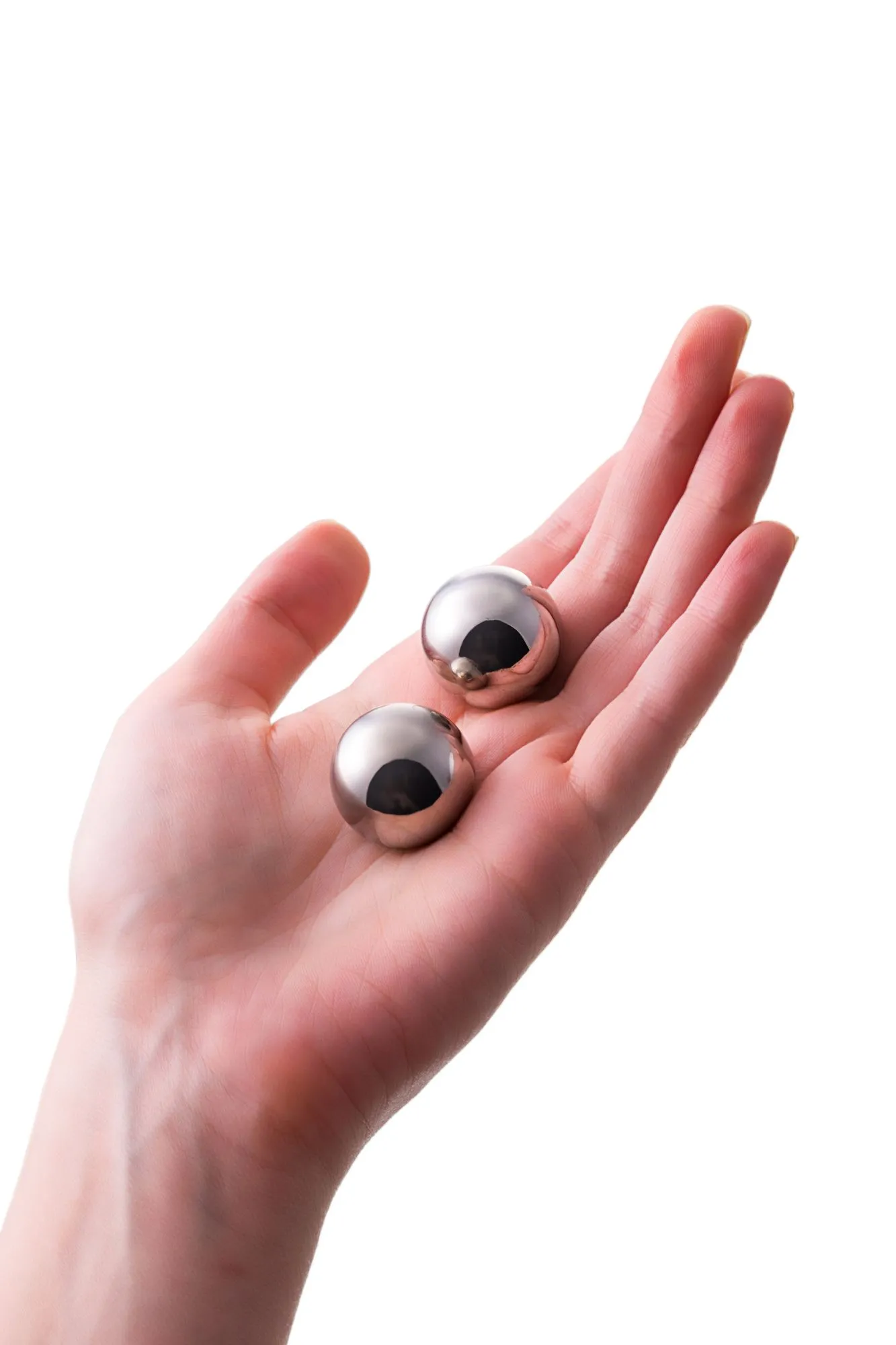 вагинальные шарики metal by toyfa, металл, серебряные, ø 2,5 см в Новом Уренгое