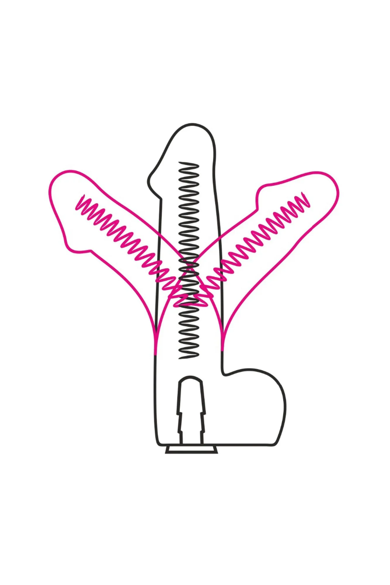 фаллоимитатор неоскин на присоске flex & fix sistem lovetoy, tpr, телесный, 21 см в Новом Уренгое