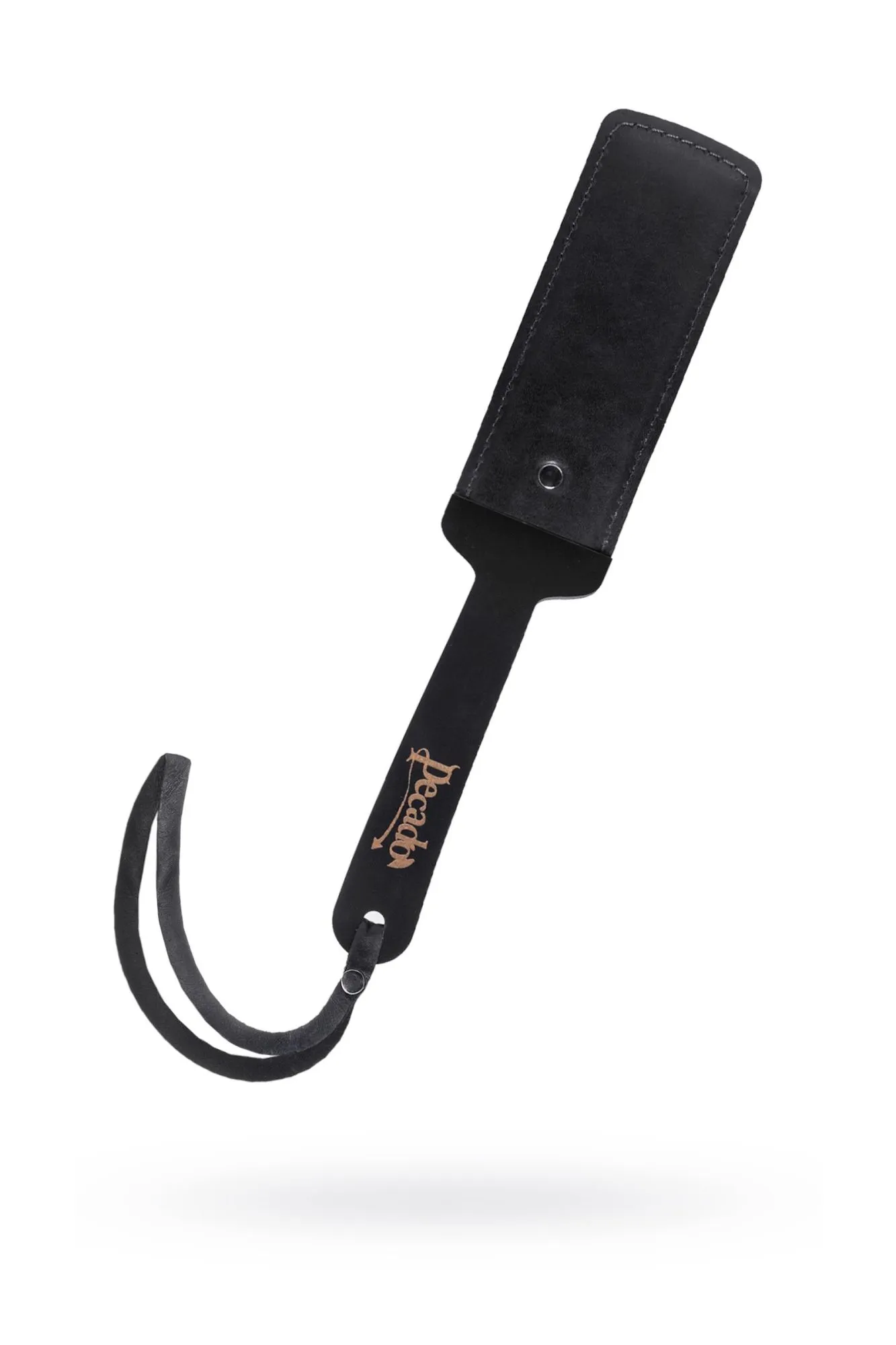 паддл pecado bdsm, твердый, натуральная кожа и дерево, черный в Новом Уренгое