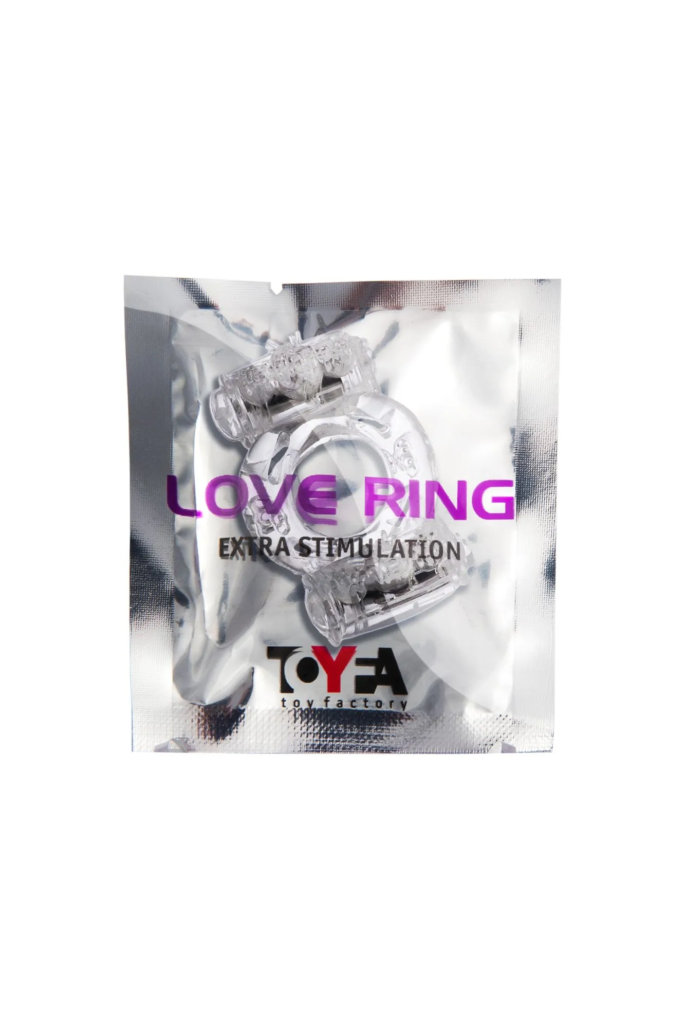 эрекционное кольцо на пенис с двойной вибрацией toyfa basic, tpe, прозрачный в Новом Уренгое