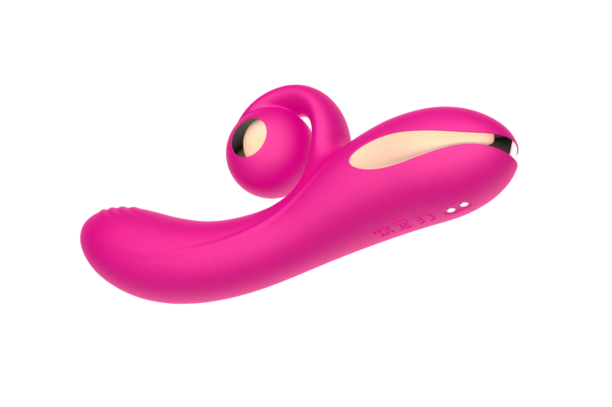 силиконовый вибратор-кролик с функцией вращения sw3052-hot-pink в Новом Уренгое