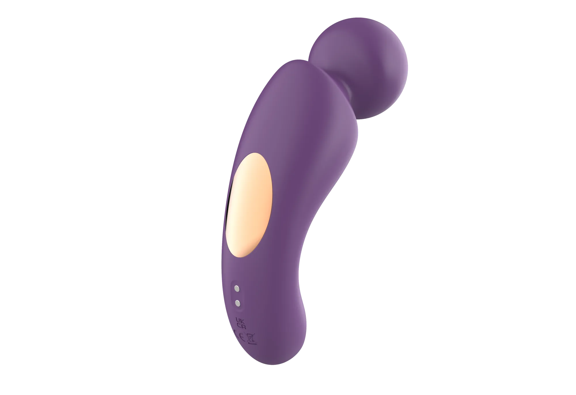 вибратор- вонд с изогнутым корпусом secwell sw24125-purple в Новом Уренгое