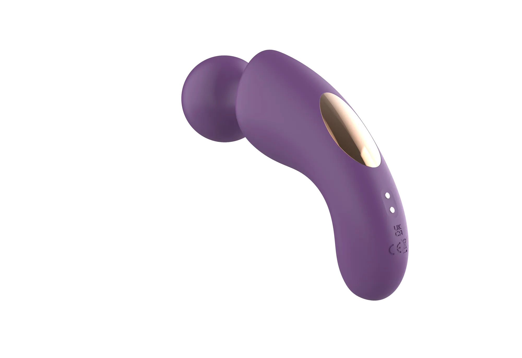 вибратор- вонд с изогнутым корпусом secwell sw24125-purple в Новом Уренгое