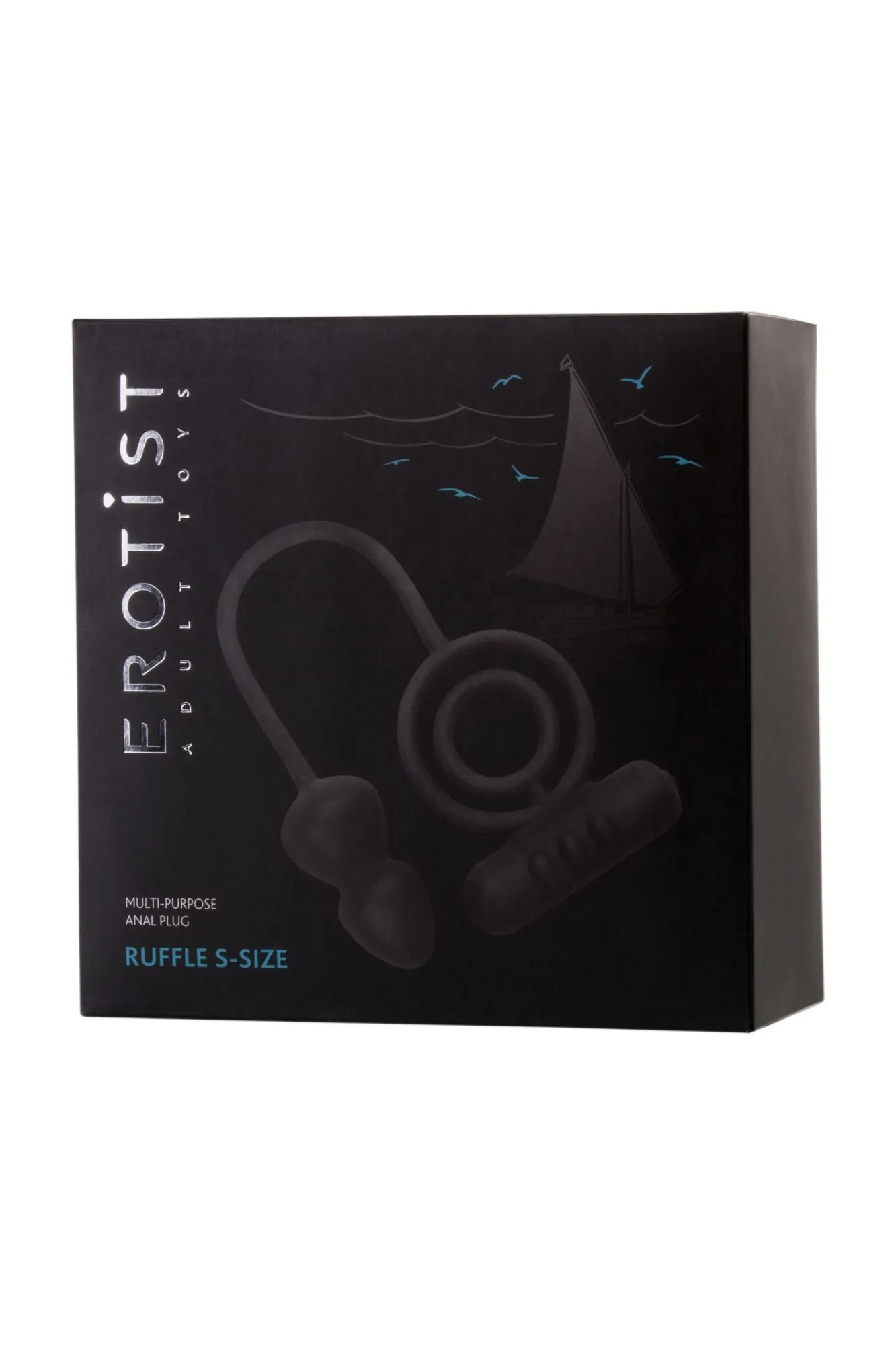 анальная пробка erotist с дополнительной стимуляцией, силикон, черная в Новом Уренгое