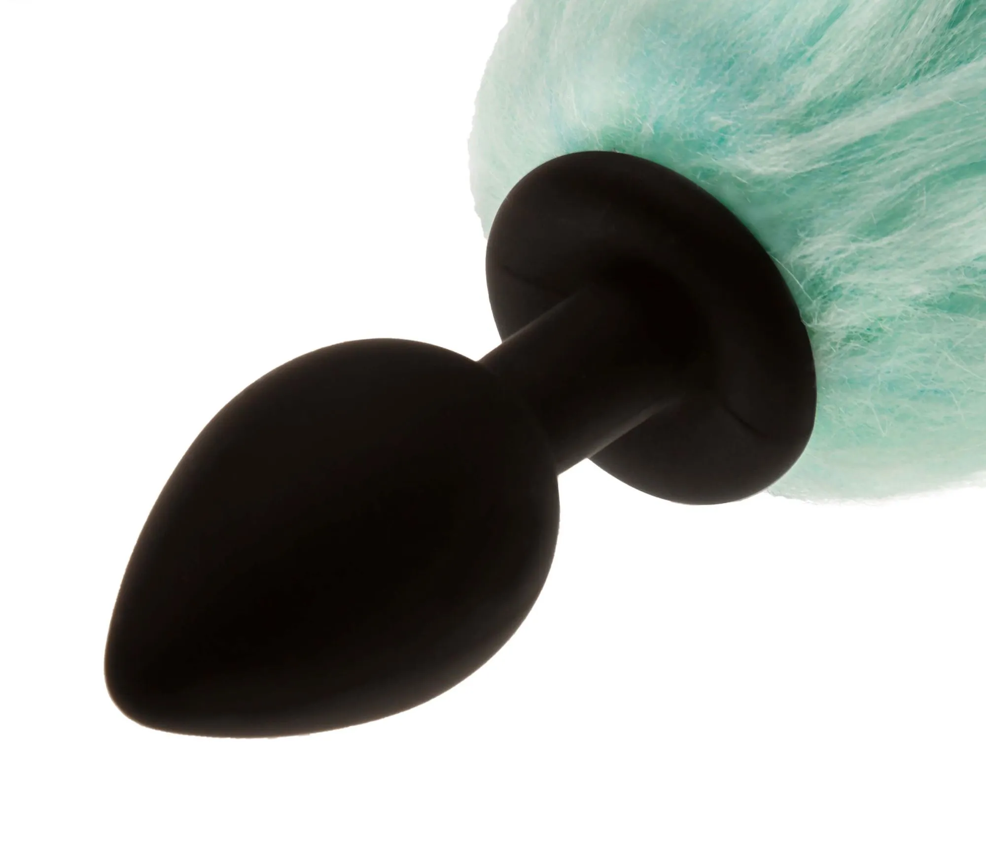 led пробка с длинным хвостом силиконовая, бирюзовая в Новом Уренгое