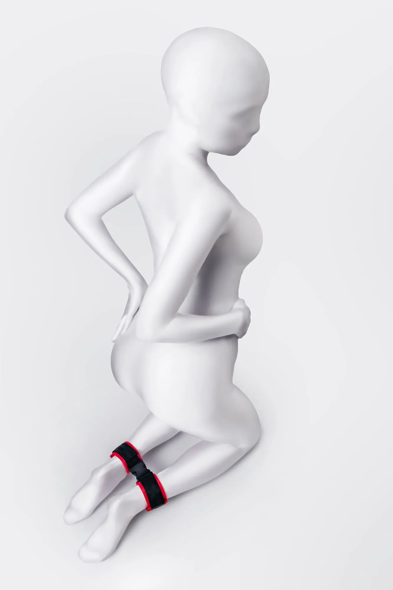 поножи anonymo #0156, велюр, красные, 29 см в Новом Уренгое