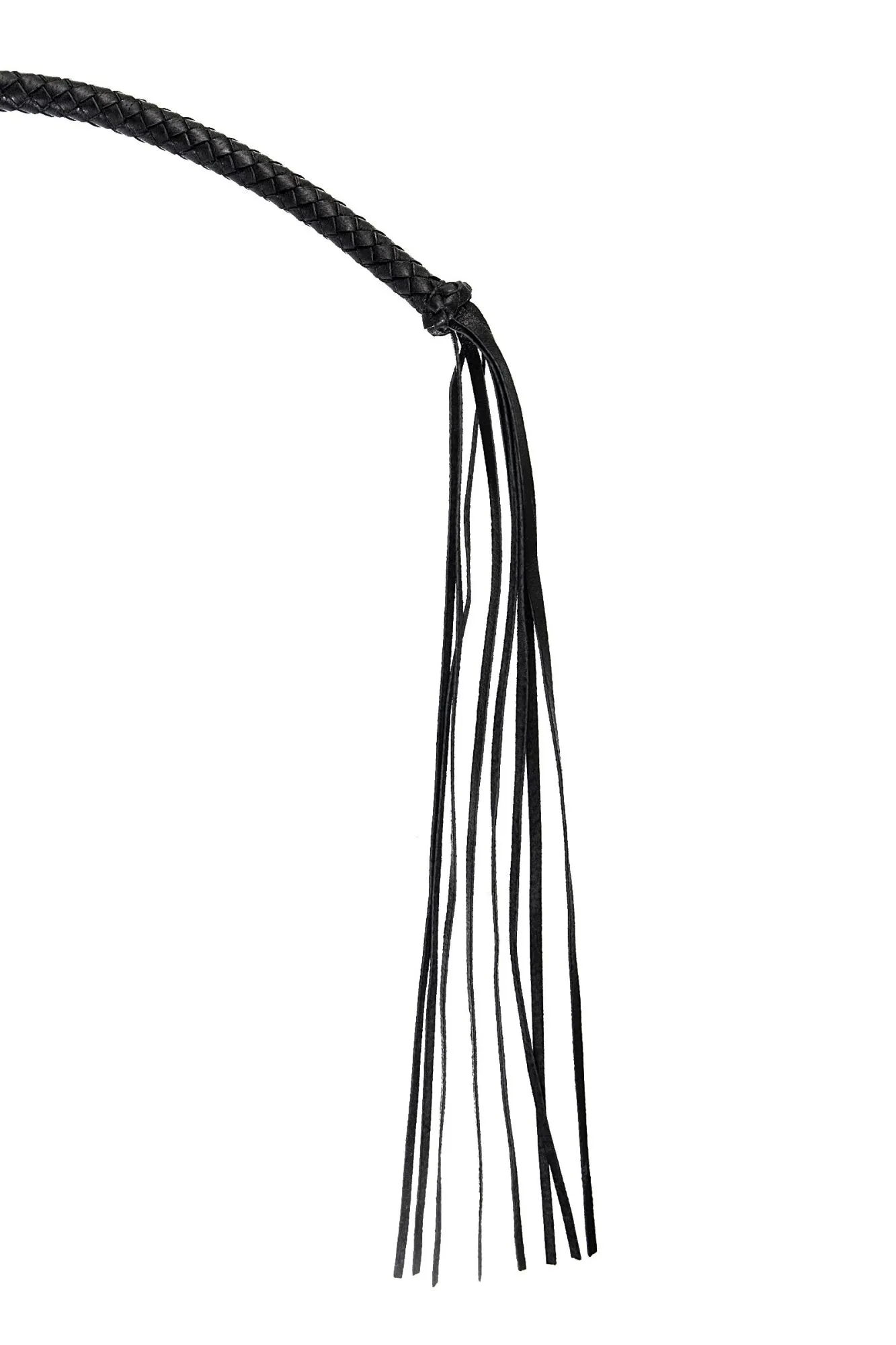 кнут плетеный pecado bdsm, натуральная кожа, чёрный, 75 см в Новом Уренгое