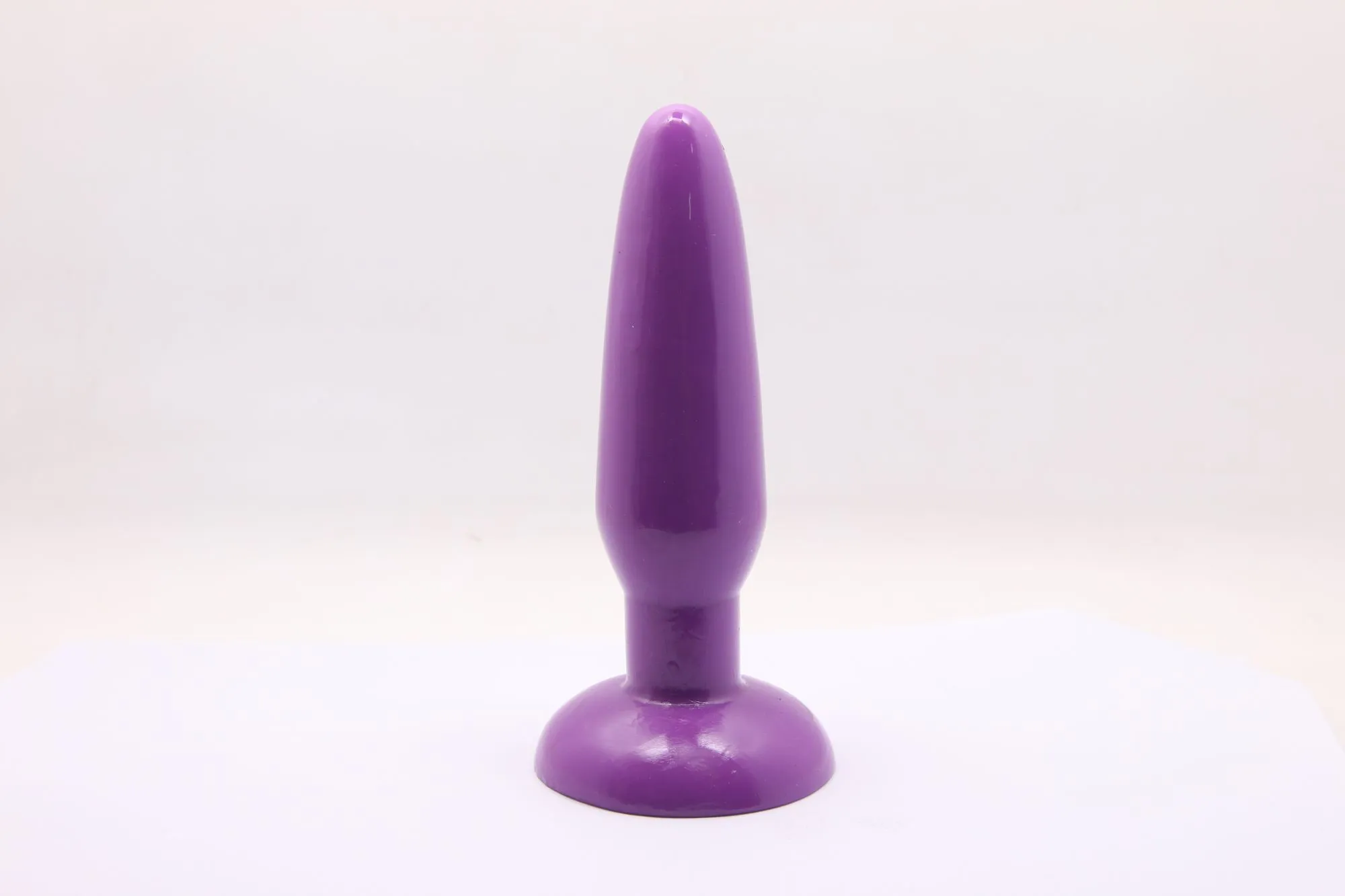 анальная пробка с присоской 3,7 см purple bi-017001r в Новом Уренгое