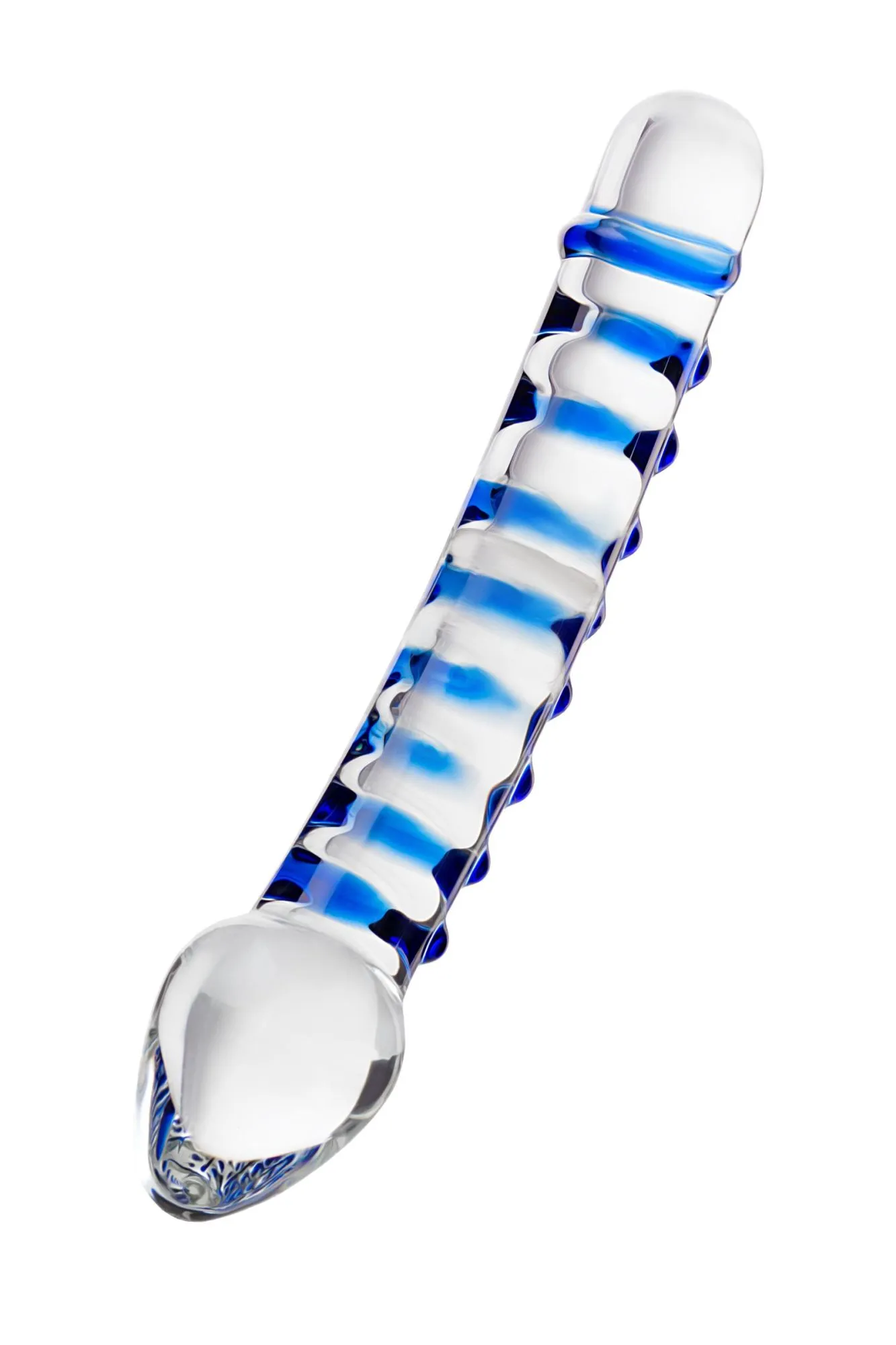 двусторонний фаллоимитатор sexus glass, стекло, прозрачный, 20 см в Новом Уренгое