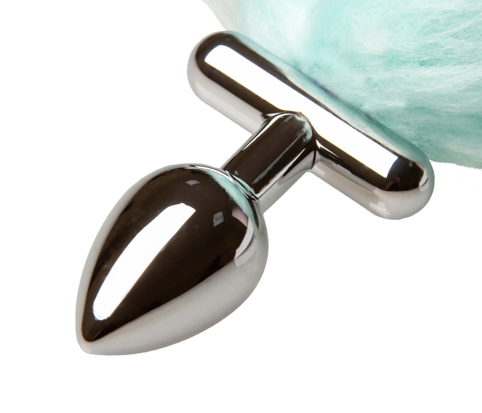 led пробка c длинным хвостом металлическая, бирюзовая в Новом Уренгое