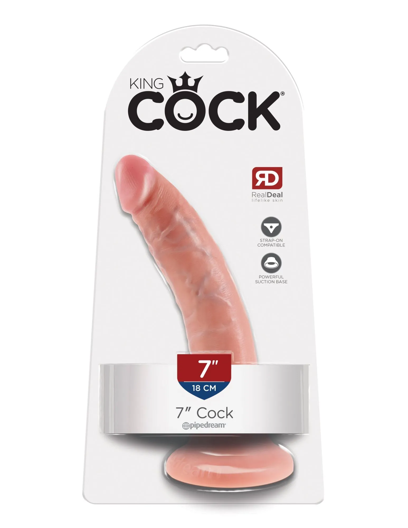 фаллоимитатор king cock 7" cock - flesh pipedream 550221pd в Новом Уренгое