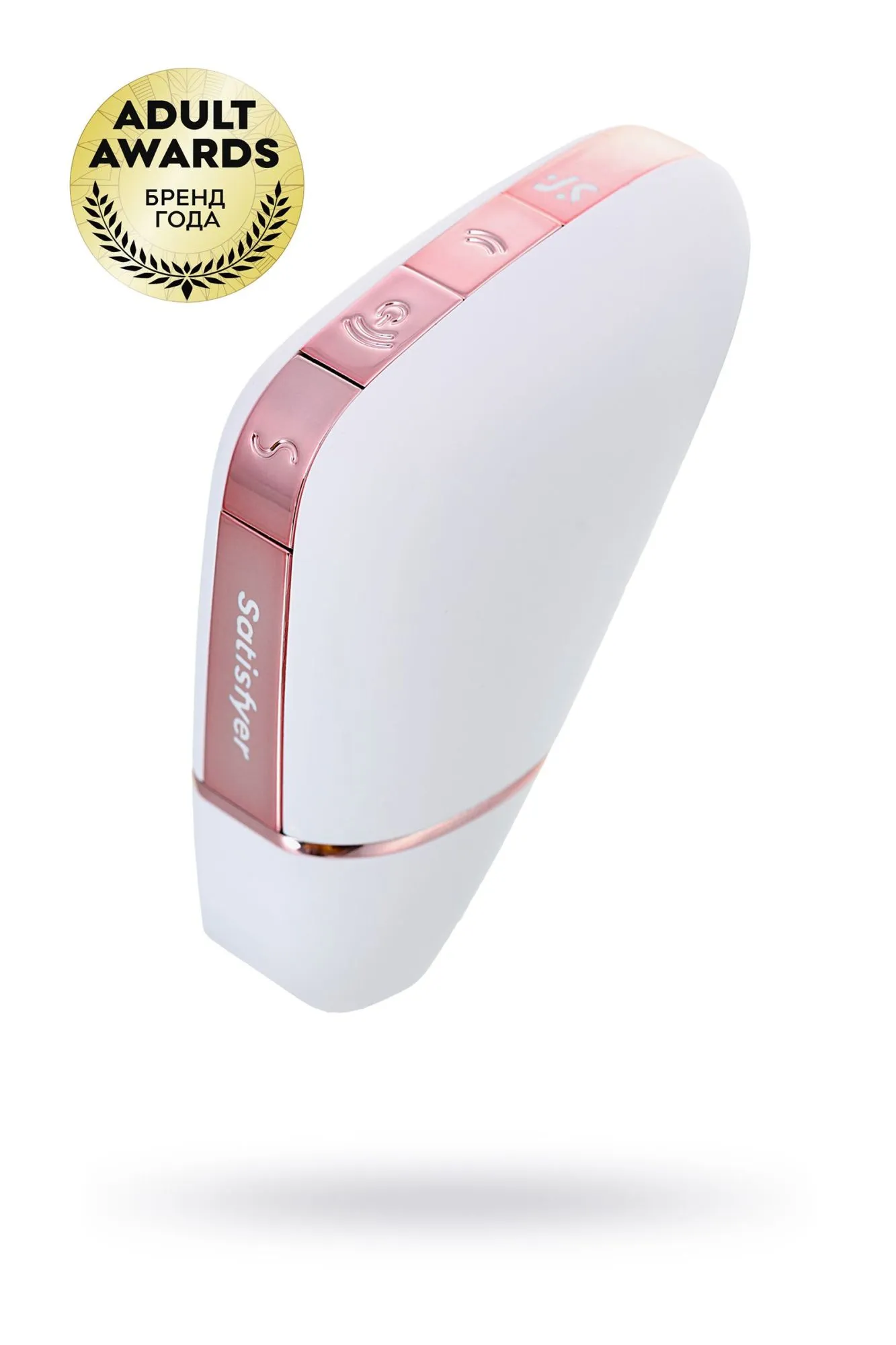 вакуум-волновой бесконтактный стимулятор клитора satisfyer love triangle, силикон, белый, 8,8 см. в Новом Уренгое