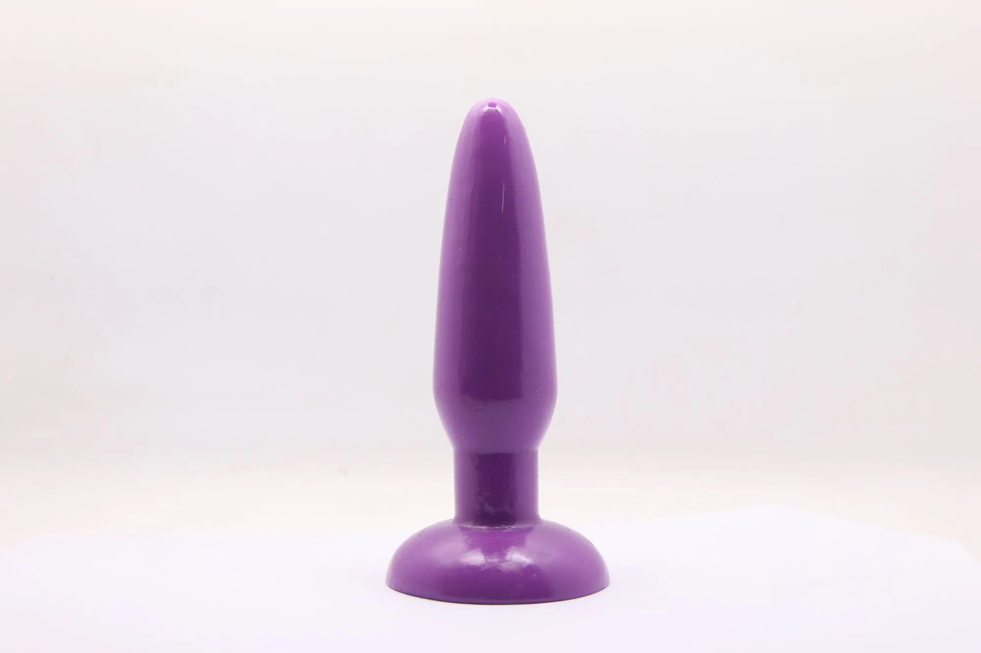 анальная пробка с присоской 3,7 см purple bi-017001r в Новом Уренгое