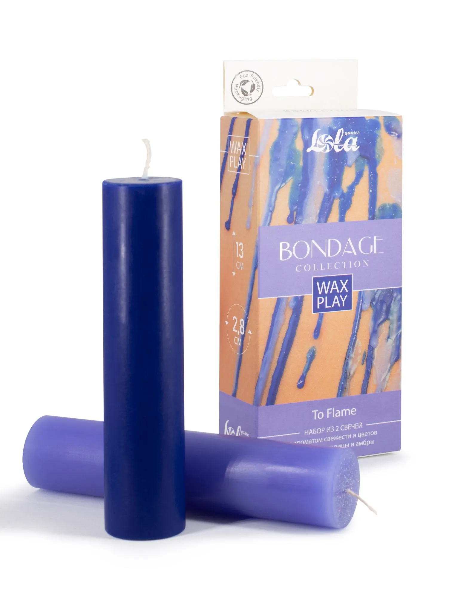 набор из 2 wax play свечей bondage to flame 1067-02lola в Новом Уренгое