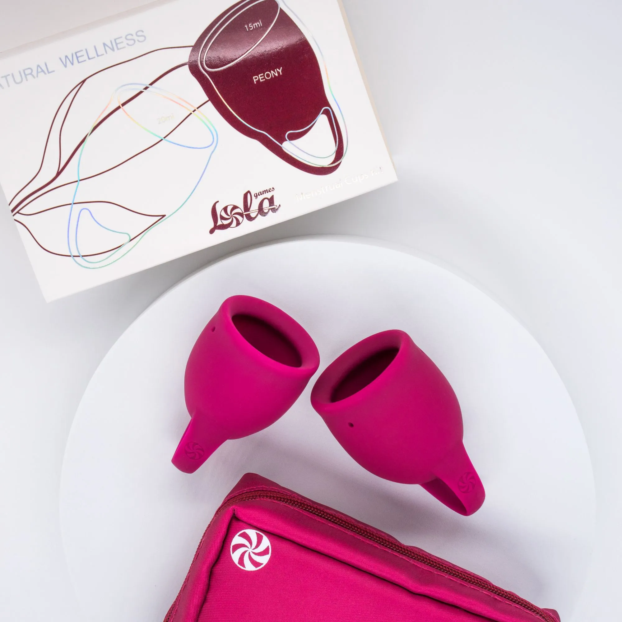 набор менструальных чаш natural wellness peony 4000-03lola в Новом Уренгое