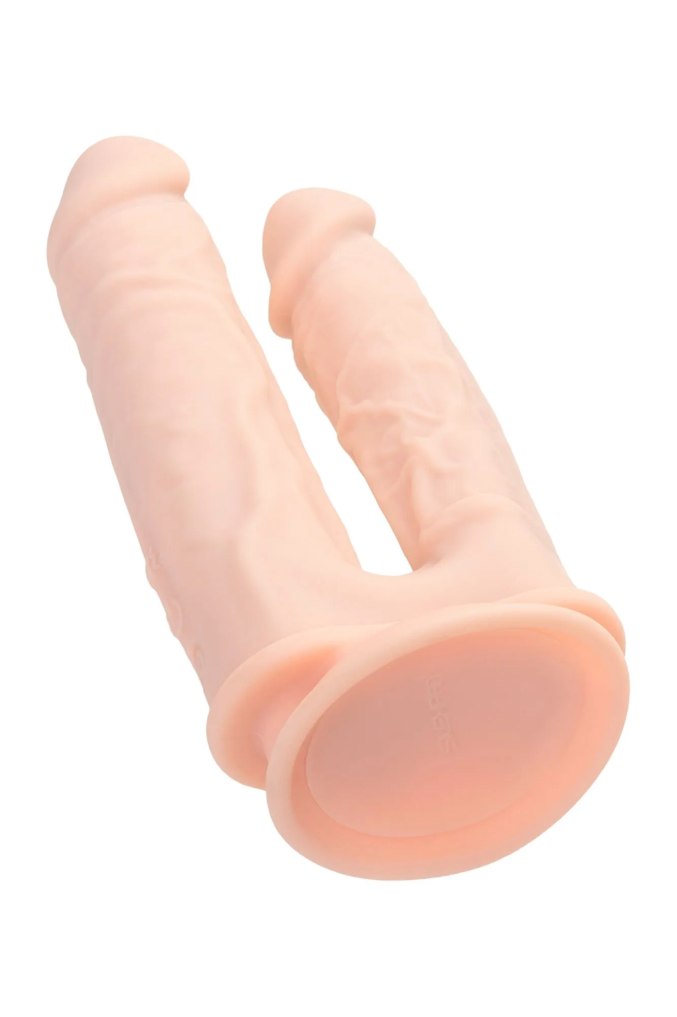 вибратор для двойного проникновения realstick silicone jason m, сайлекспан, телесный, 18,5 см в Новом Уренгое