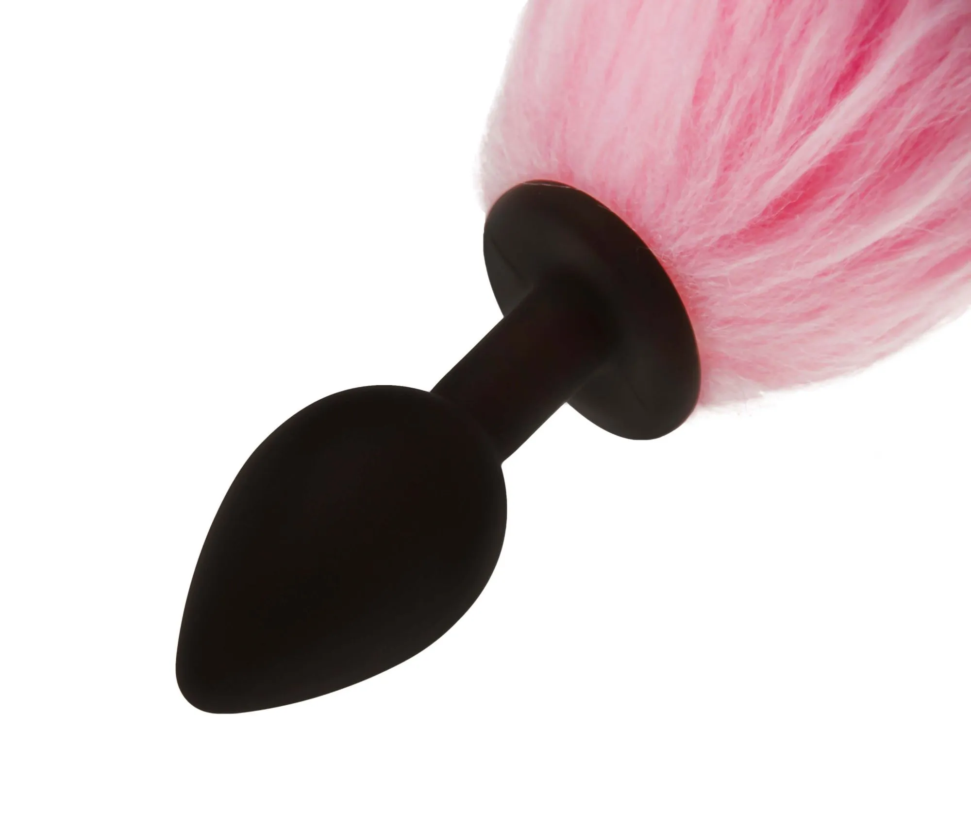 led пробка с длинным хвостом силиконовая, розовая в Новом Уренгое