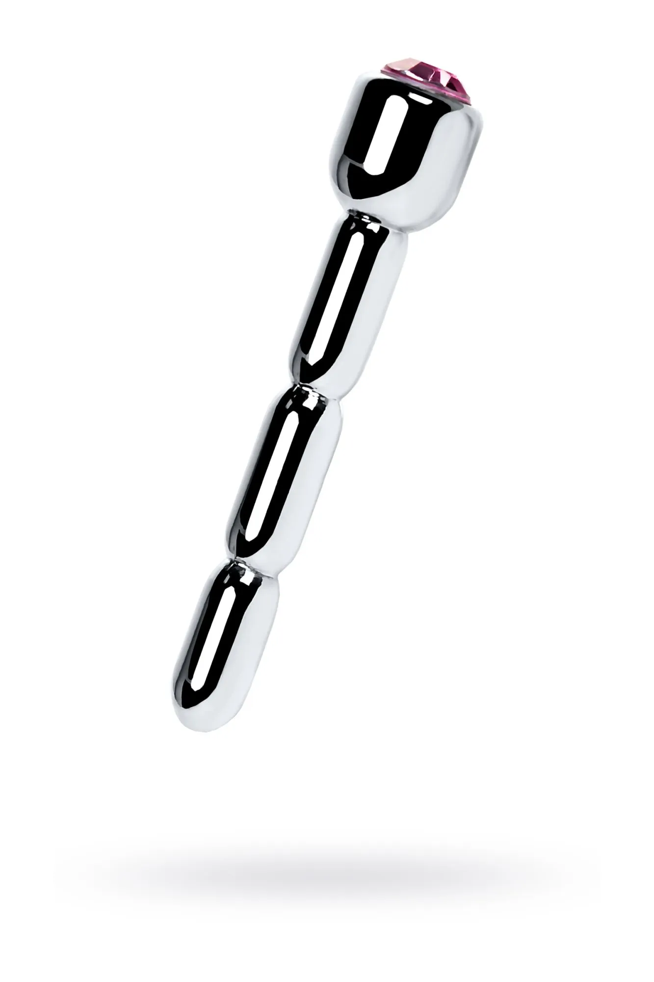 уретральный плаг metal by toyfa со стразом средний, серебряный в Новом Уренгое