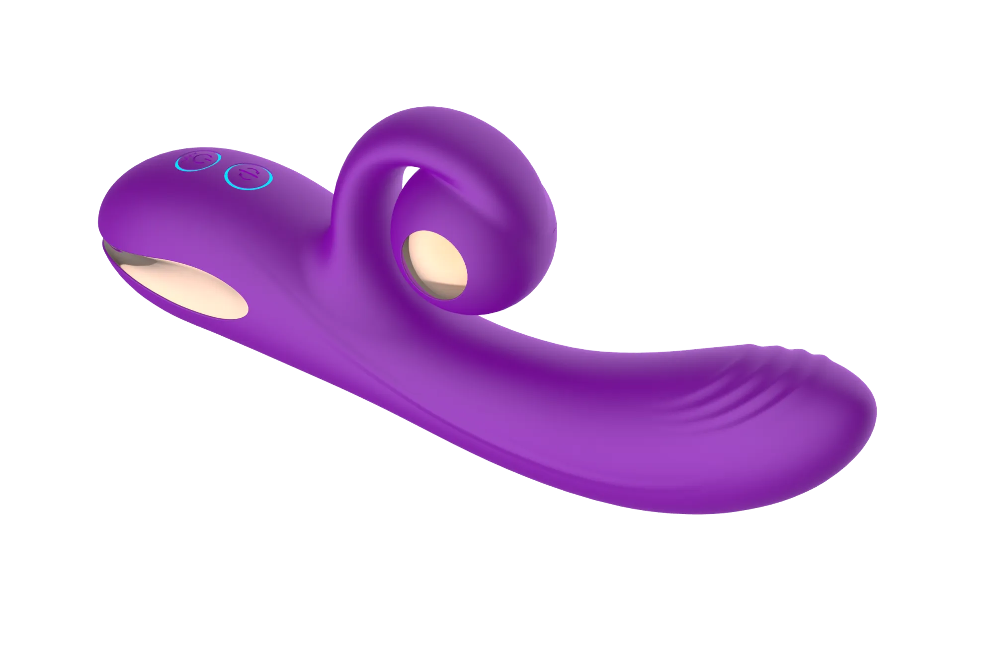 силиконовый вибратор-кролик с функцией вращения sw3052-purple в Новом Уренгое
