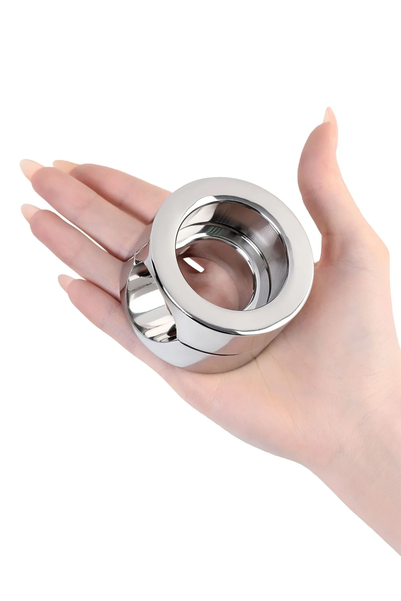 утяжелитель на пенис и мошонку toyfa metal, серебряный в Новом Уренгое