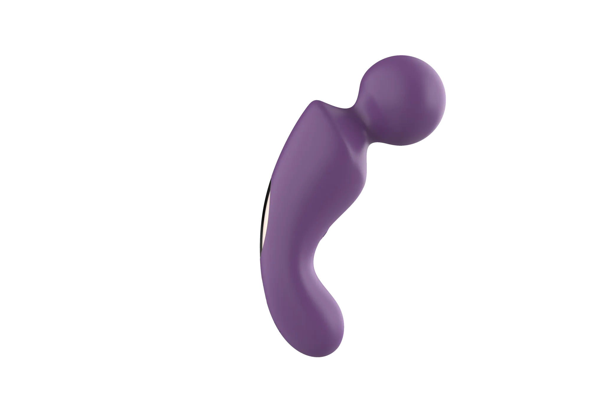 вибратор- вонд с изогнутым корпусом secwell sw24125-purple в Новом Уренгое