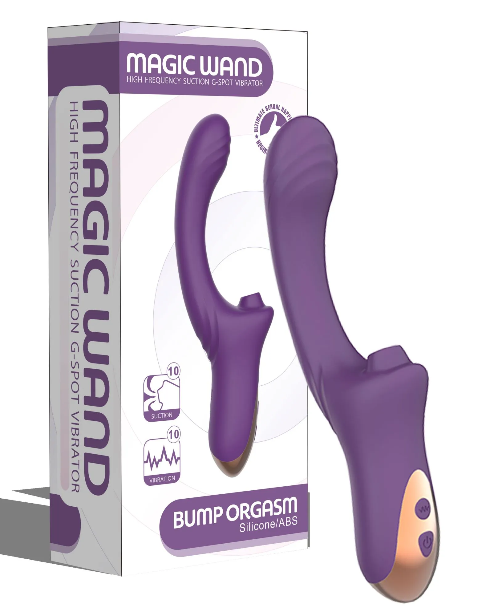 вагинально-клиторальный вибратор secwell sw3044-purple в Новом Уренгое