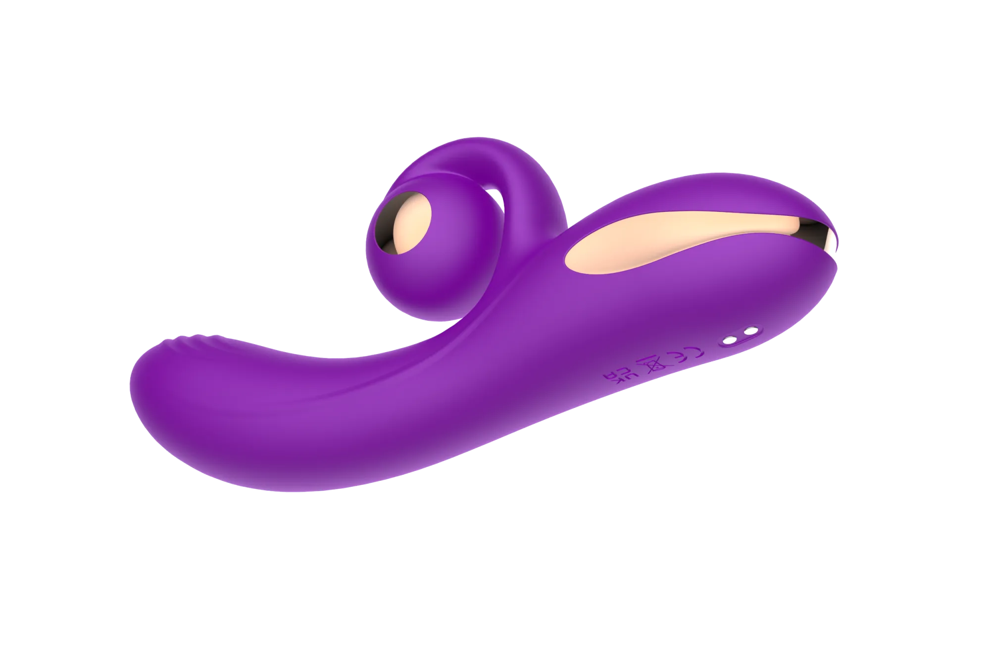 силиконовый вибратор-кролик с функцией вращения sw3052-purple в Новом Уренгое