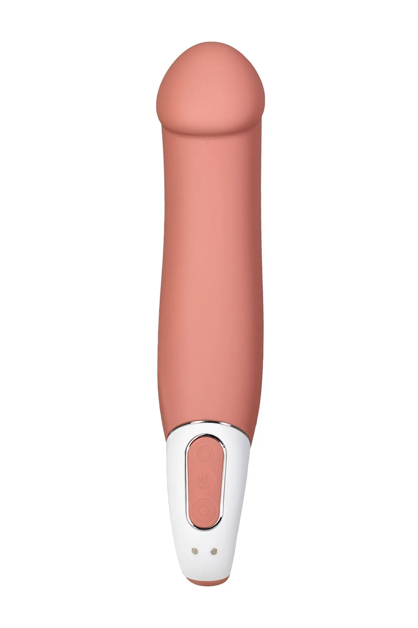 нереалистичный вибратор satisfyer vibes master, силикон, бежевый, 23,5 см. в Новом Уренгое