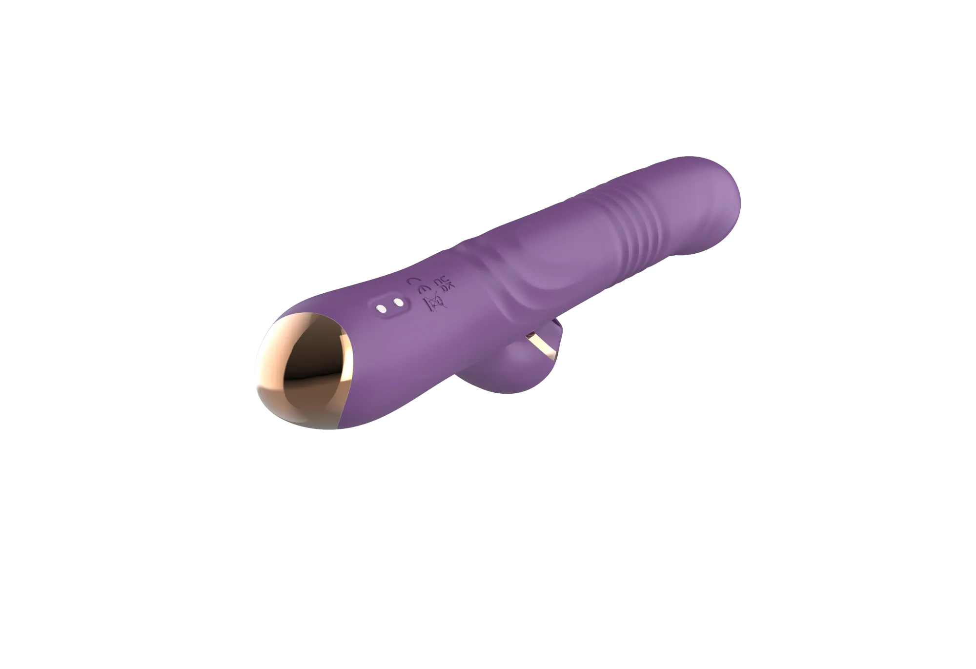 силиконовый вибратор с возвратно-поступательной стимуляцией sw24126-purple в Новом Уренгое