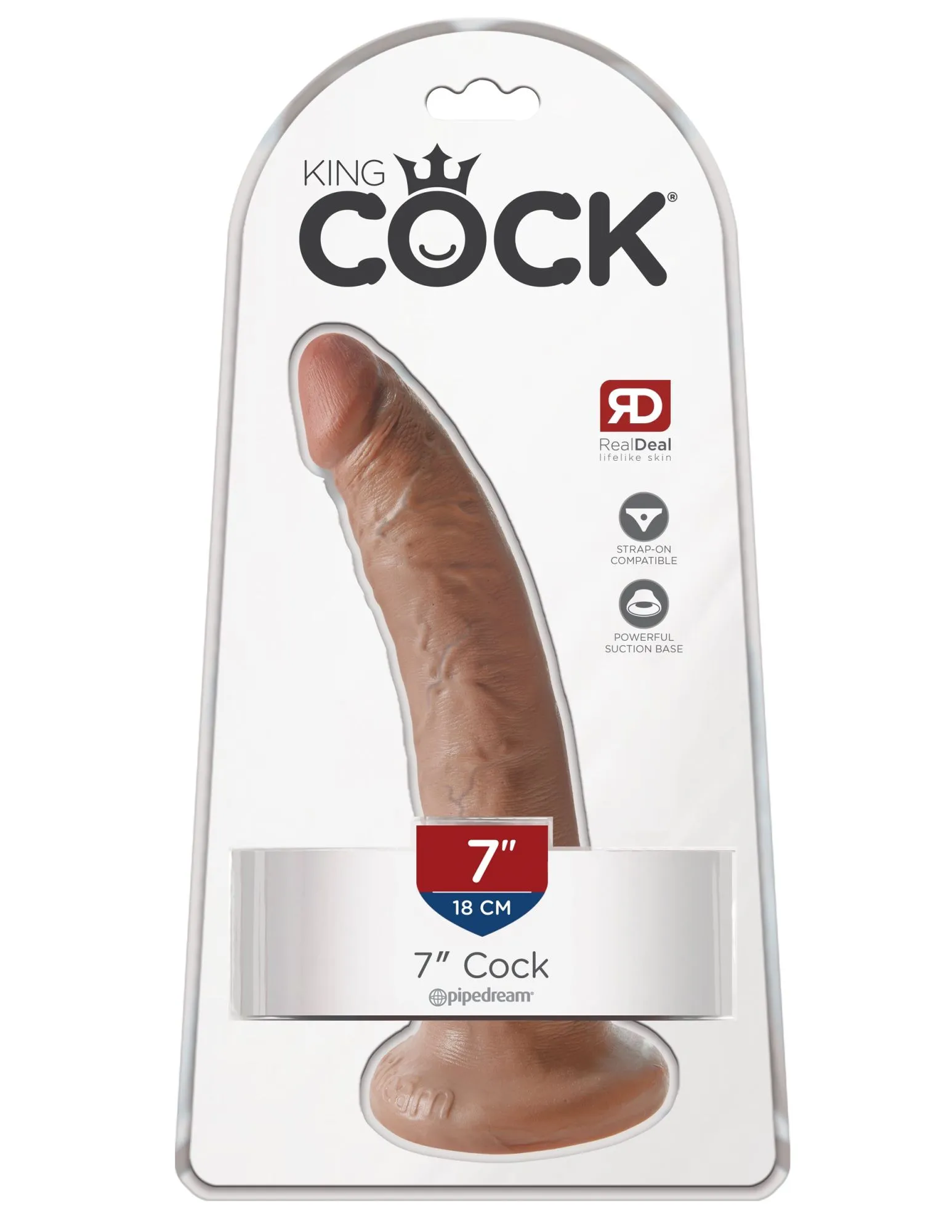 фаллоимитатор king cock 7" мулат cock - flesh pipedream 550222pd в Новом Уренгое