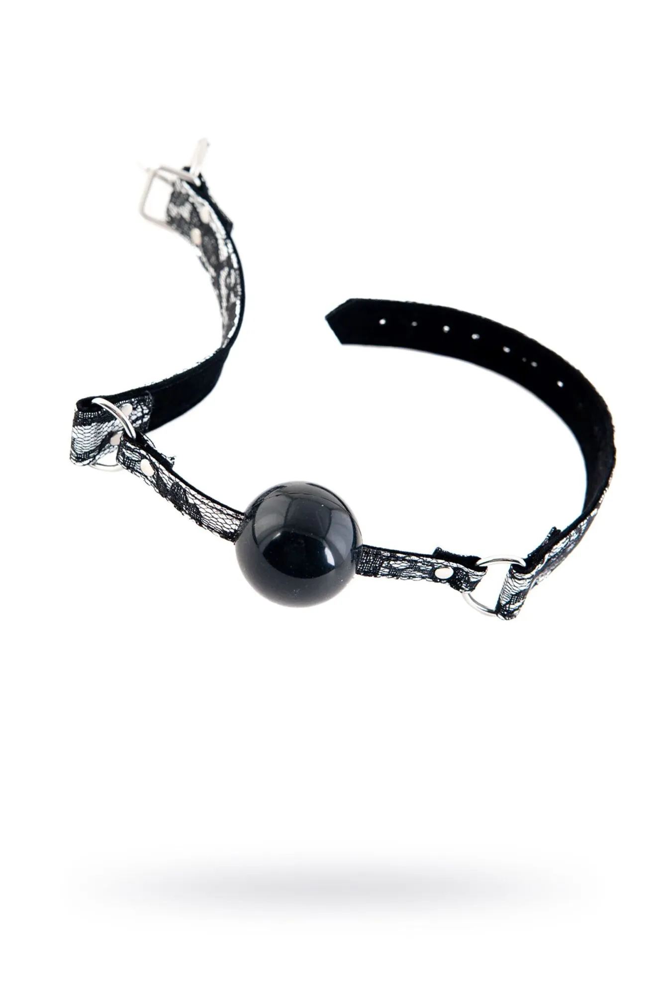 кляп силиконовый toyfa marcus на кружевном ремешке, серебряный, 60 см в Новом Уренгое