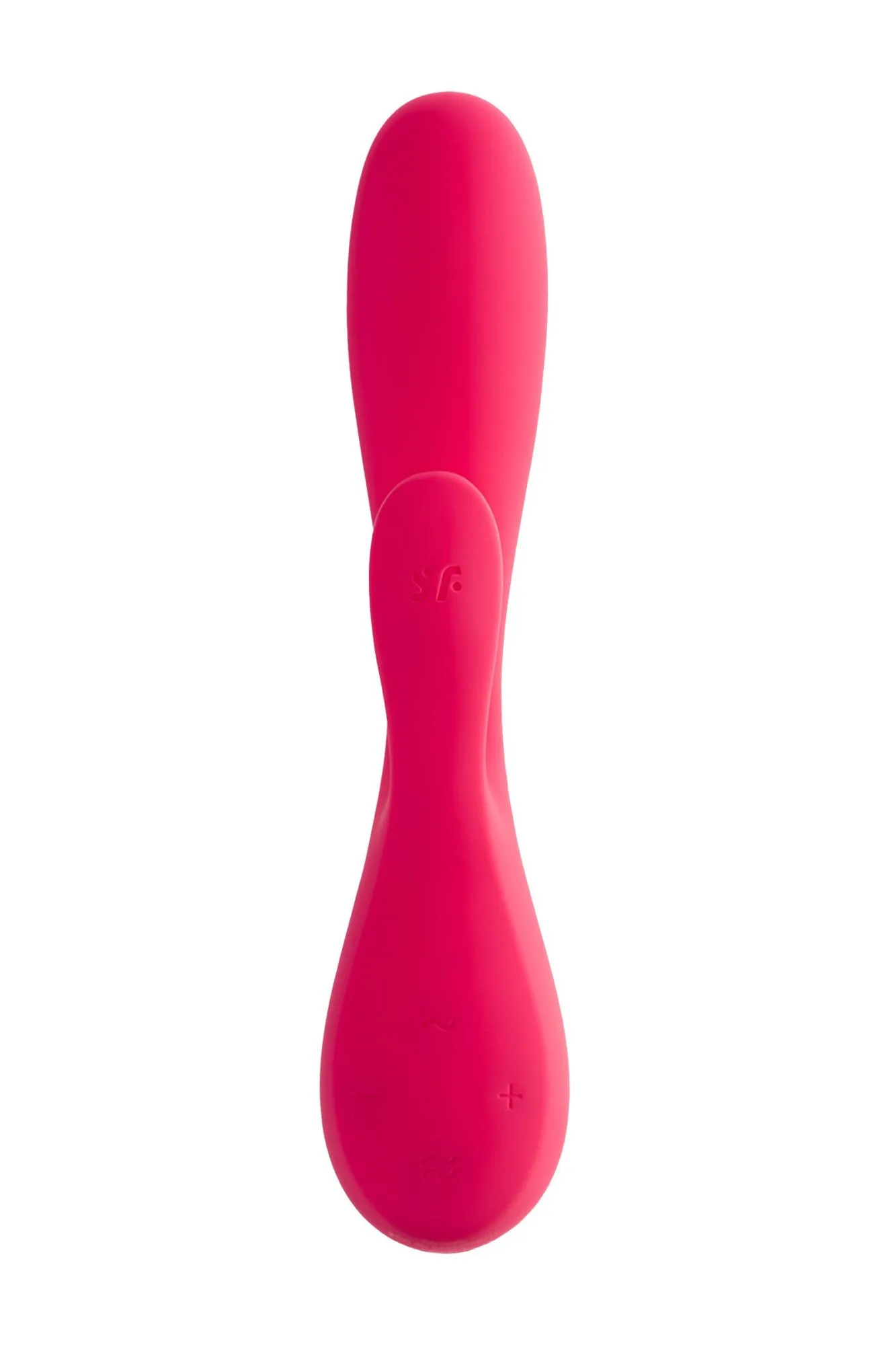 нереалистичный вибратор satisfyer mono flex, силикон, красный, 20,4 см. в Новом Уренгое