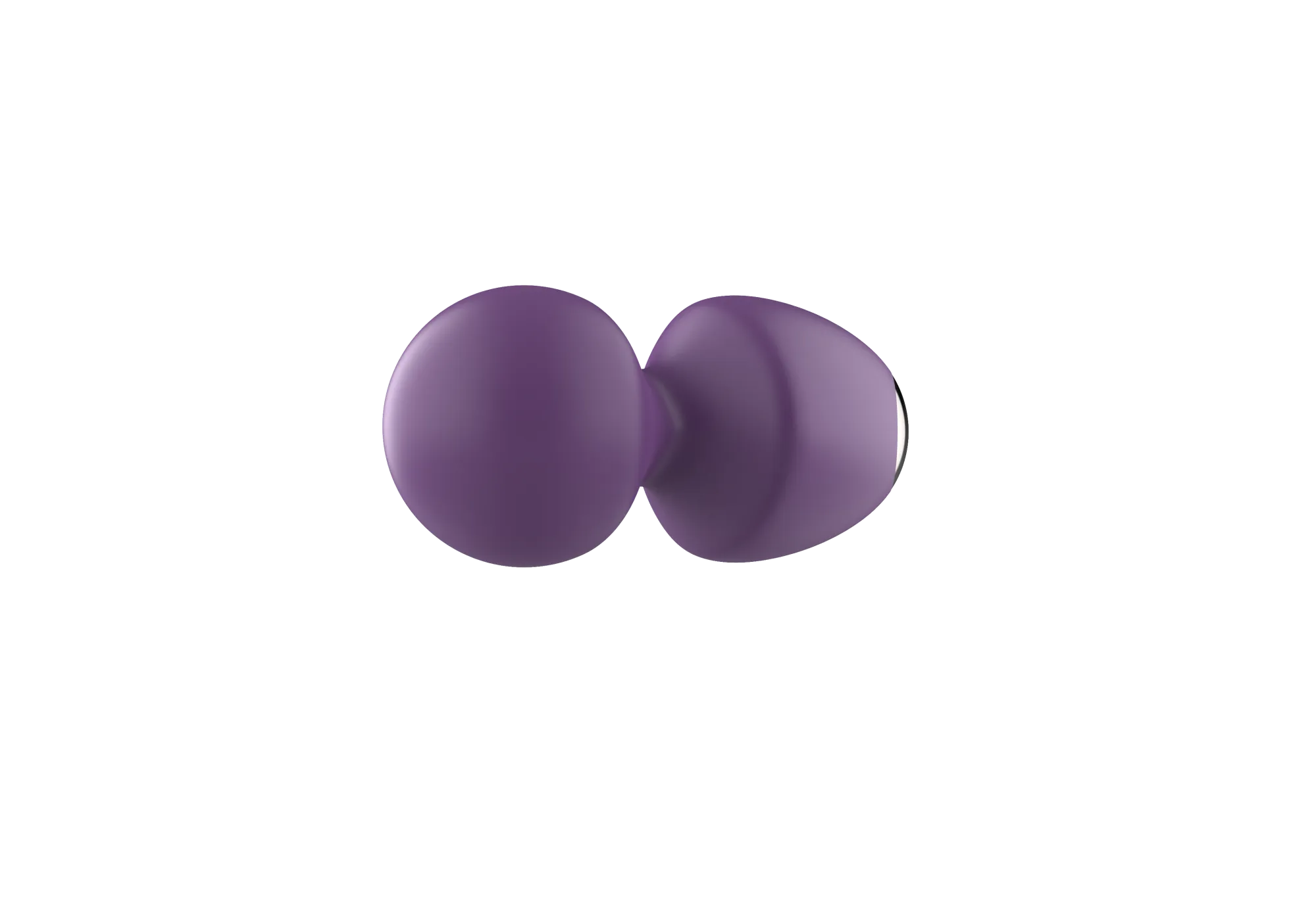 вибратор- вонд с изогнутым корпусом secwell sw24125-purple в Новом Уренгое
