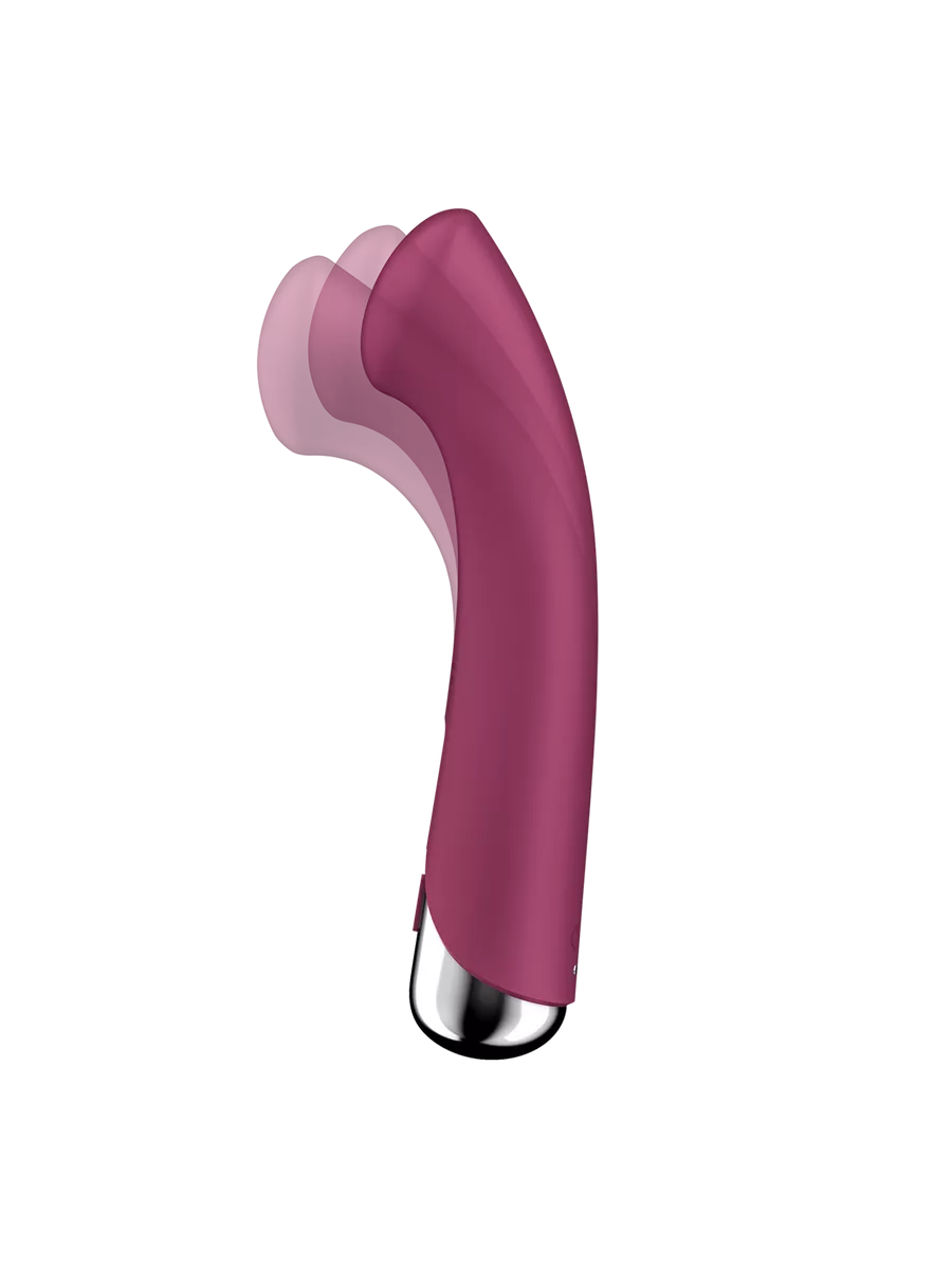 вибратор для точки g  с ротацией satisfyer spinning g-spot 1, силикон, бордовый, 16,8 см в Новом Уренгое