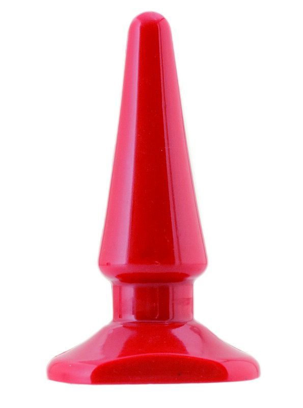 анальная втулка black & red by toyfa, пвх, красная, 10 см, ø 3 см в Новом Уренгое