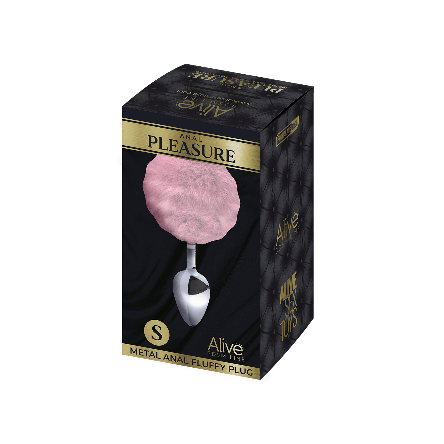 анальная пробка metal anal fluffly plug s pink 70372al в Новом Уренгое