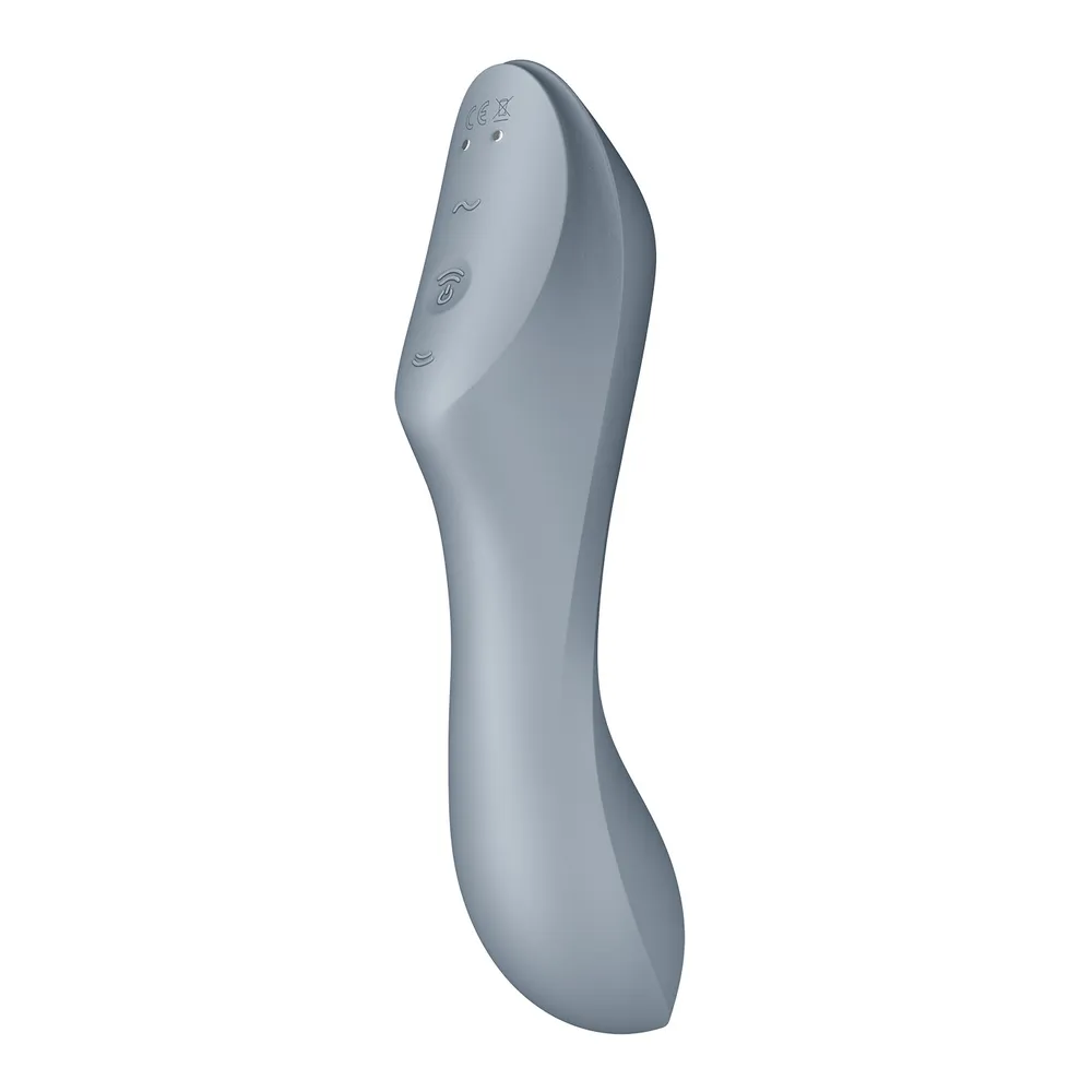 вакуум-волновой бесконтактный стимулятор клитора satisfyer curvy trinity 3, серый в Новом Уренгое
