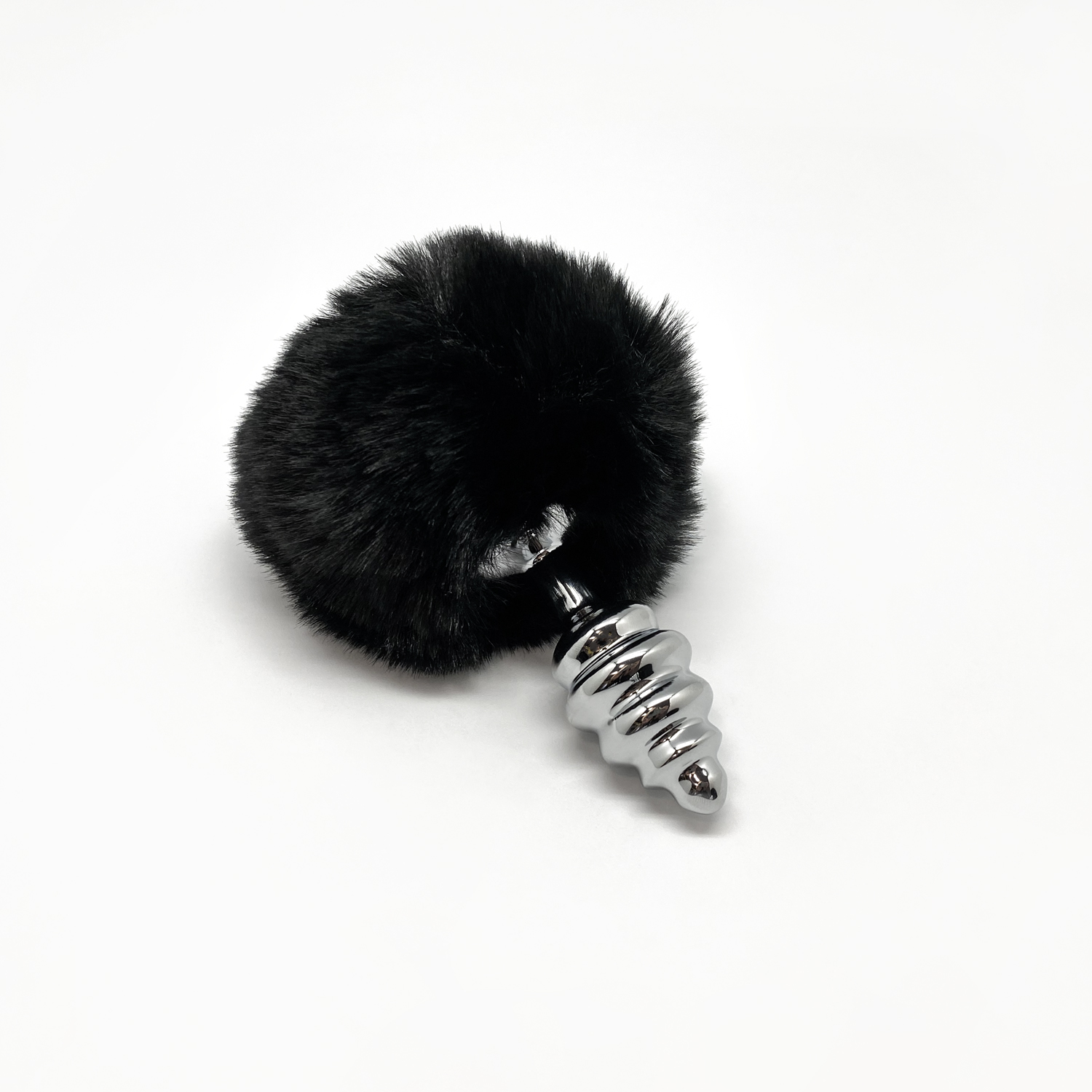 анальная пробка metal anal fluffly twist plug s black 70391al в Новом Уренгое