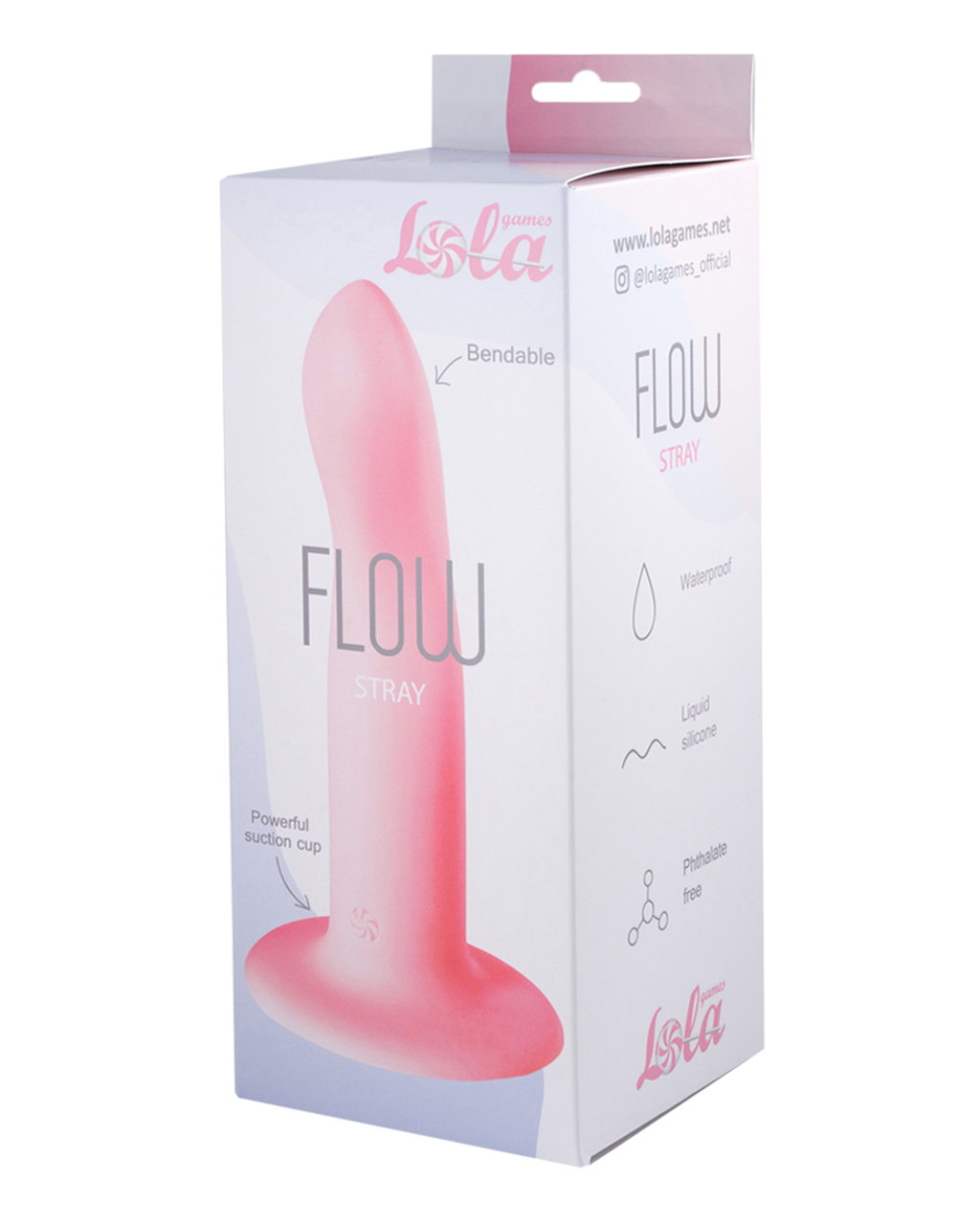 нереалистичный дилдо flow stray pink 2041-02lola в Новом Уренгое
