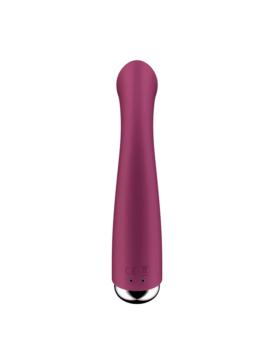 вибратор для точки g  с ротацией satisfyer spinning g-spot 1, силикон, бордовый, 16,8 см в Новом Уренгое