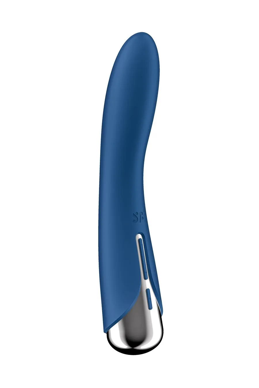 Вибратор для точки G с ротацией Satisfyer Spinning Vibe 1, силикон, синий, 17,8 см