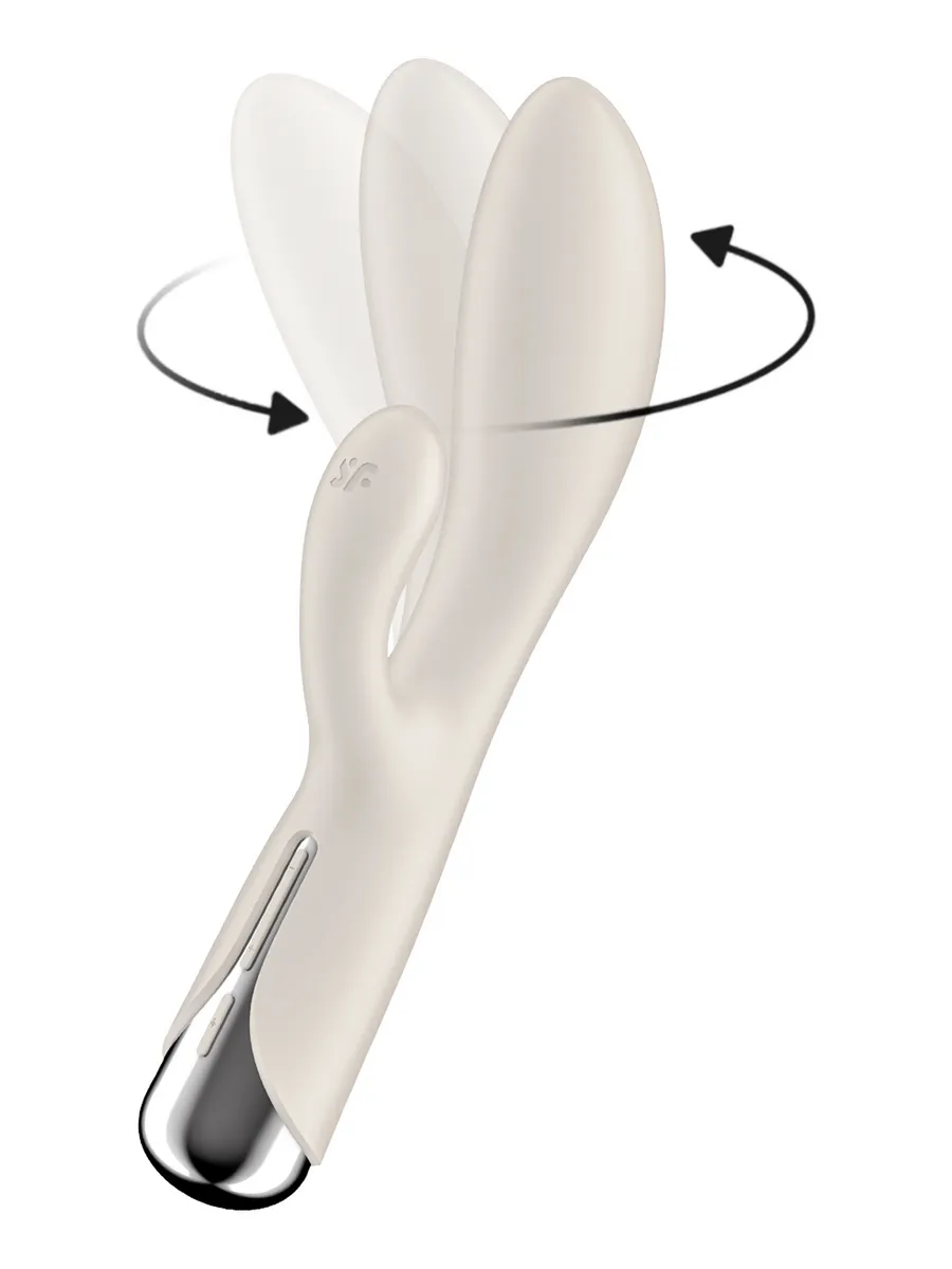 вибратор-кролик с ротацией satisfyer spinning rabbit 1 (белый) в Новом Уренгое