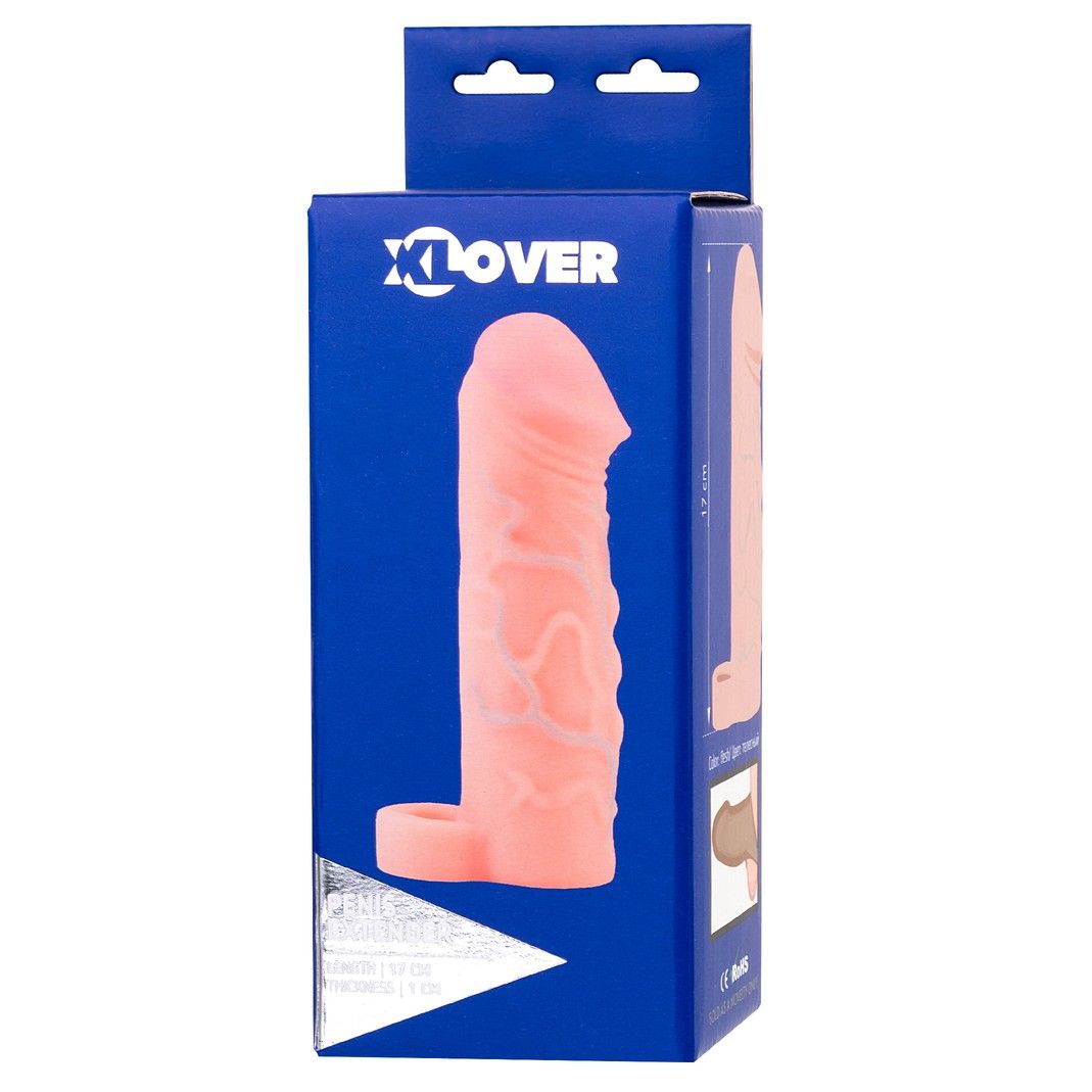насадка toyfa xlover increase+ для увеличения размера, реалистичная, телесная в Новом Уренгое
