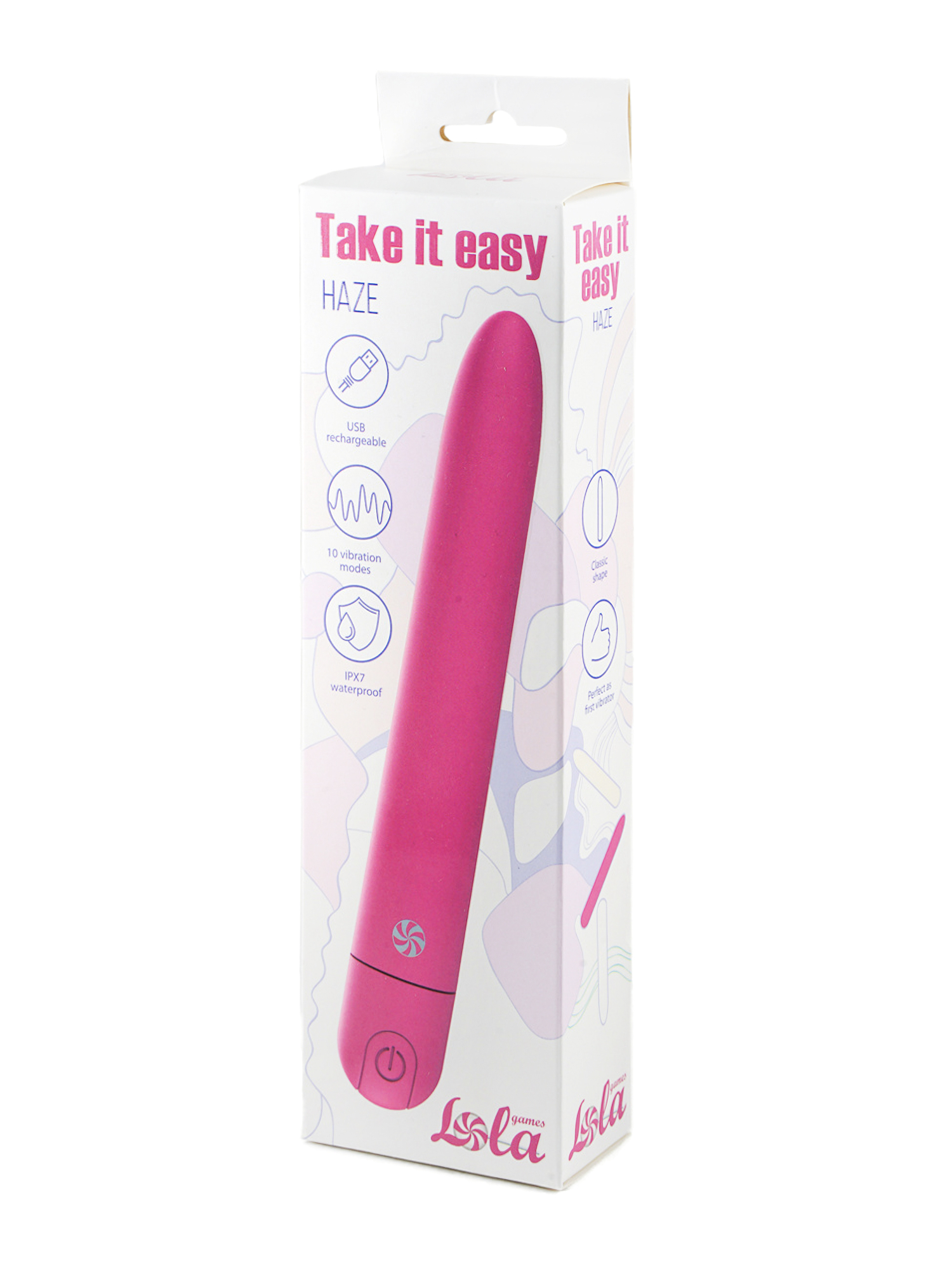 Перезаряжаемый вибратор Take it easy Haze Pink 9025-02lola