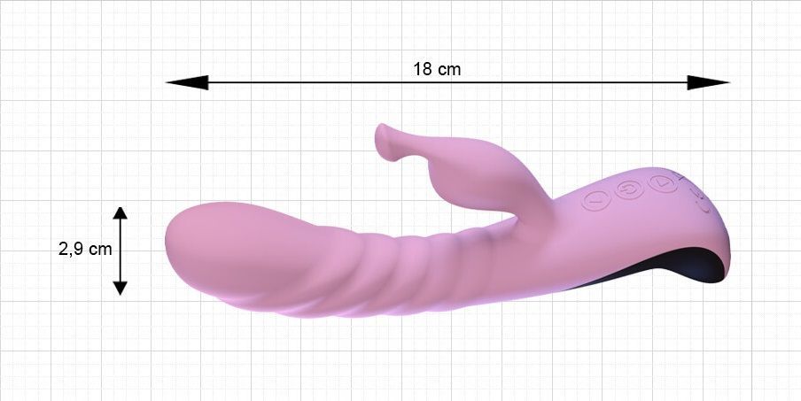вибратор подвижный adrien lastic mini trigger, розовый в Новом Уренгое
