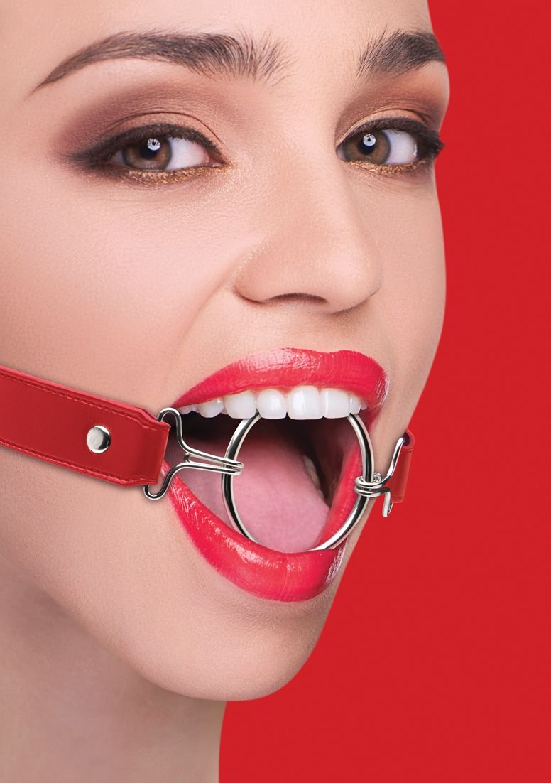 кляп-кольцо ring gag xl, красный в Новом Уренгое