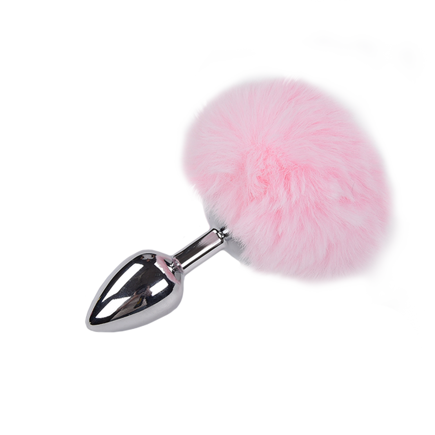 анальная пробка metal anal fluffly plug s pink 70372al в Новом Уренгое