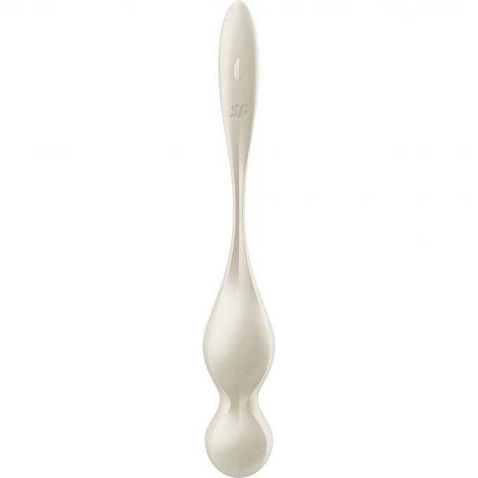 вагинальные шарики с вибрацией satisfyer love birds 1 connect app, белый, 22,2 см в Новом Уренгое