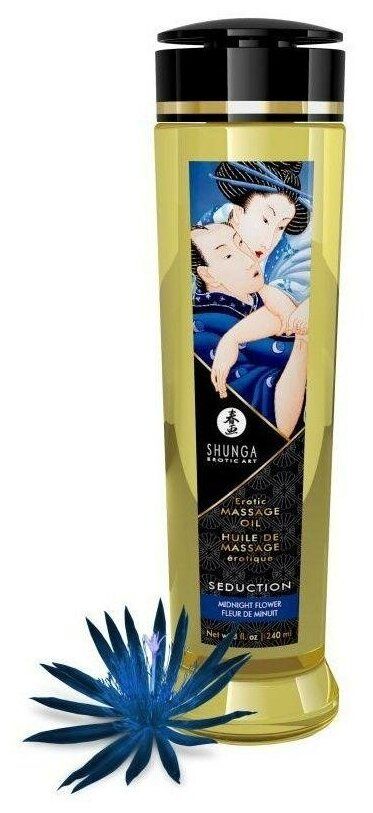 массажное масло для тела shunga ночной цветок, 240 мл в Новом Уренгое