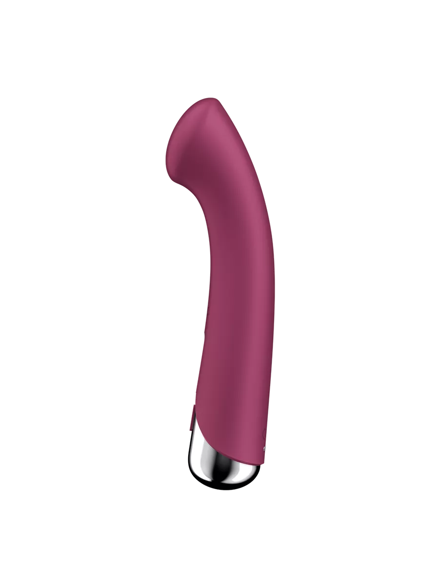 вибратор для точки g  с ротацией satisfyer spinning g-spot 1, силикон, бордовый, 16,8 см в Новом Уренгое
